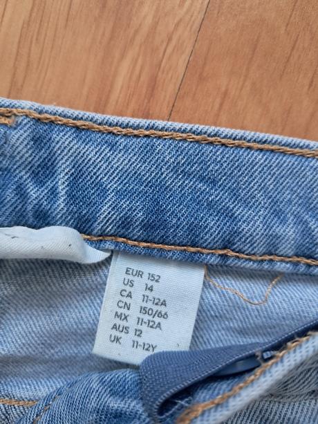Modré rifle h&m, h&m,152