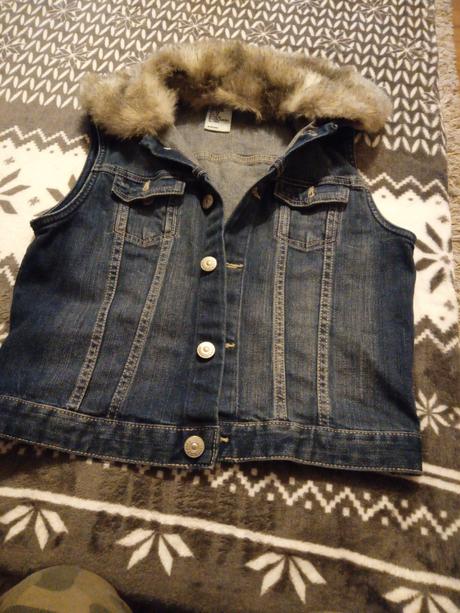 Vestička, denim,152