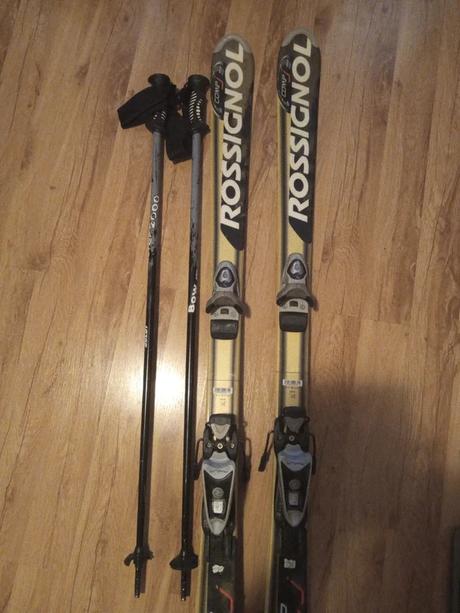 Lyze 140 cm rossignol, viazanie rossignol + palice, rossignol,140-149 cm