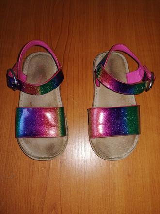 Predám kožené dievčenské sandále, next,25