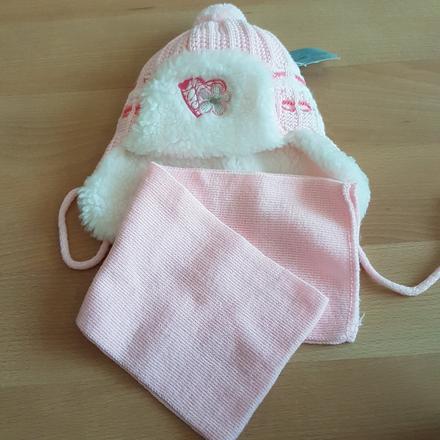 Pletena ciapka + sal,