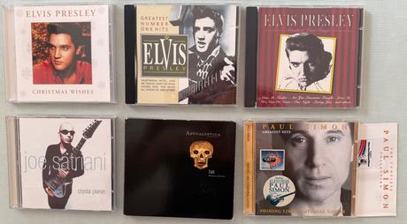 Cdčka elvis,apocalyptica,paul simon a joe satriani, 