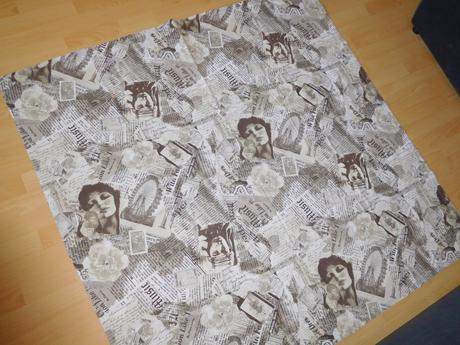 Obrus bavlnený s dámou-133 x 136cm,, 