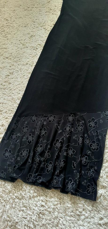 Dlhé čierne šaty 42, 42