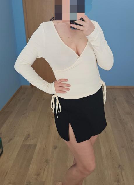 Nove crop tricko s dlhym rukavom, 36 / 38 / m / s