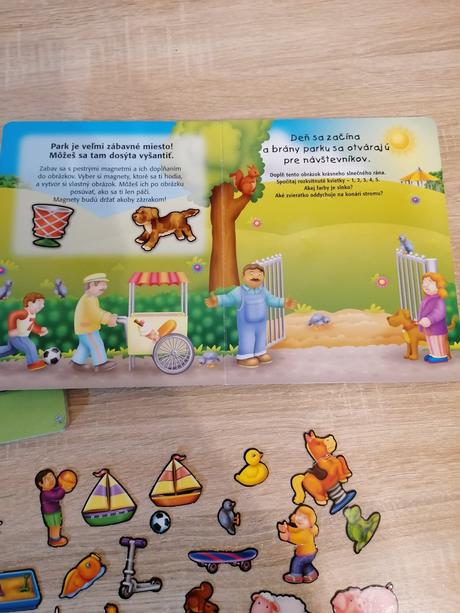 2x knižka s magnetkami,