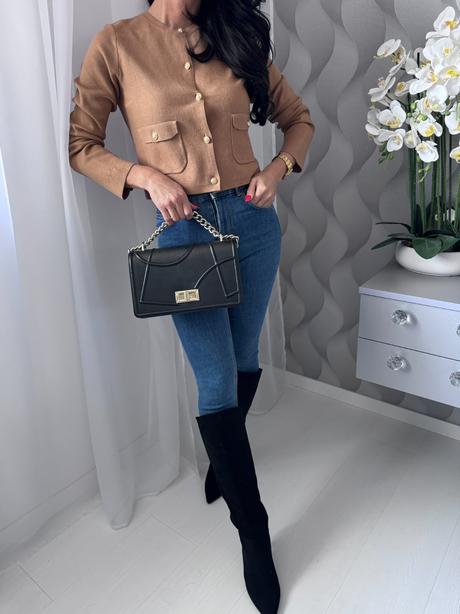 H&m - sveter s vreckami, h&m,xs