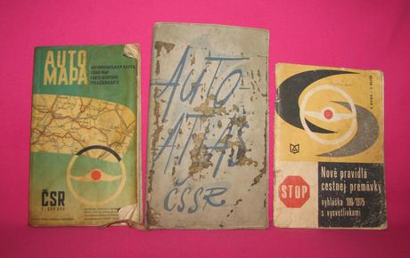 Automapy, pravidlá cestnej premávky - retro, 