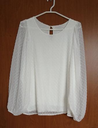 Jemná biela blúzka hailys, xxl