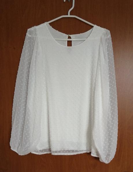 Jemná biela blúzka hailys, xxl