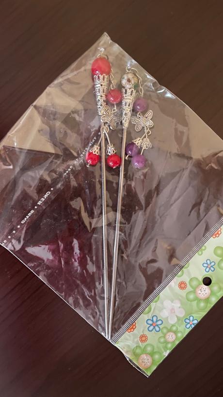 Čínske/japonské ihlice spony do vlasov motýľ, 