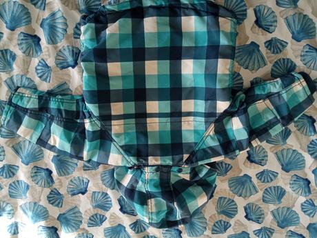 H&h károvaná bunda bočné zapínanie, h&m,74