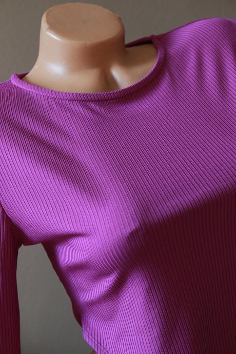Fialový body top, m, m