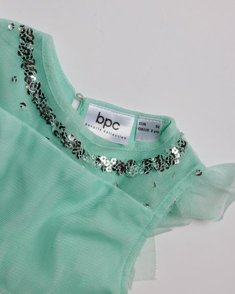 Svetlozelené šaty pre dievčatko bonprix, bonprix,92