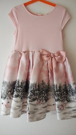 Šaty so satenovou sukňou, h&m,122