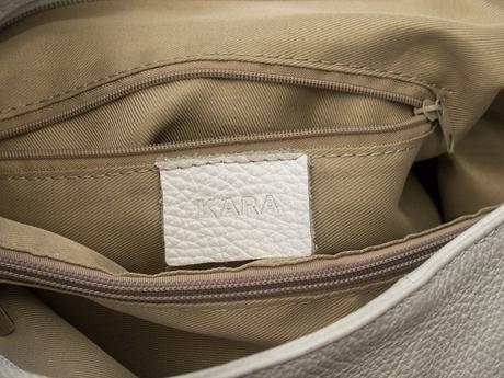 Biela kožená kabelka, 