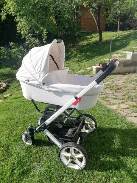 Krásny biely kočík hartan vip xl, hartan,hartan vip xl