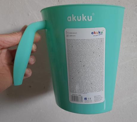 Nádobka na umývanie vlasov akuku mätová, 