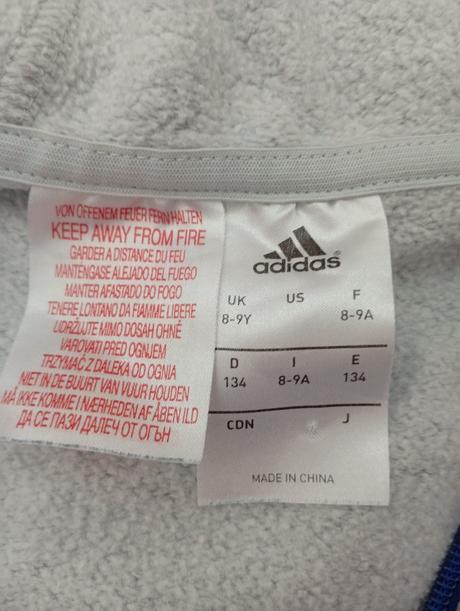 Chlapčenské mikiny, adidas,134