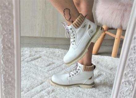 Biele dámske workery mckey old industry-38, 38