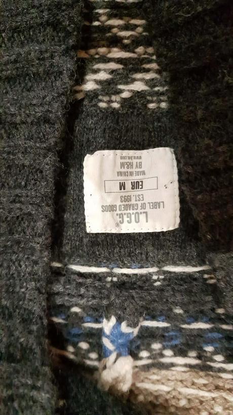 Vlnený sveter s kapucňou v. m, h&m,m