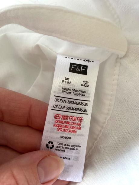 Letné bavlnené čiapočky f&f, pre 9-12 m., f&f,80