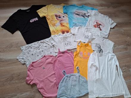 Sada 13 ks dievčenských tričiek 158/164, pepco,158