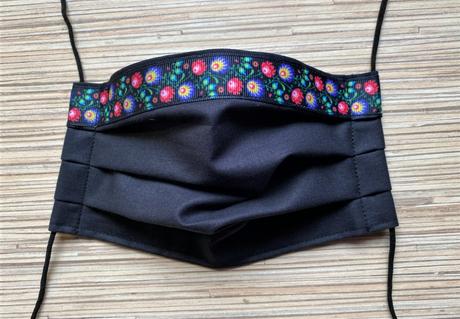 2 vrstvové bavlnené rúška s gumičkou, 