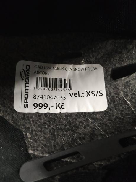 Lyžiarska prilba arcore xs/s, s