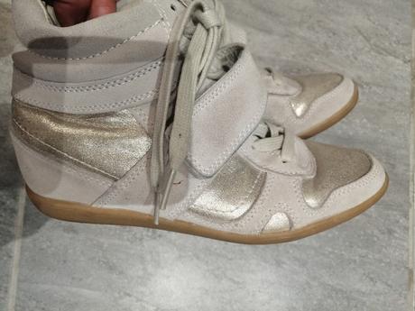 Tenisky na opätku zn promod zlaté v38, 38