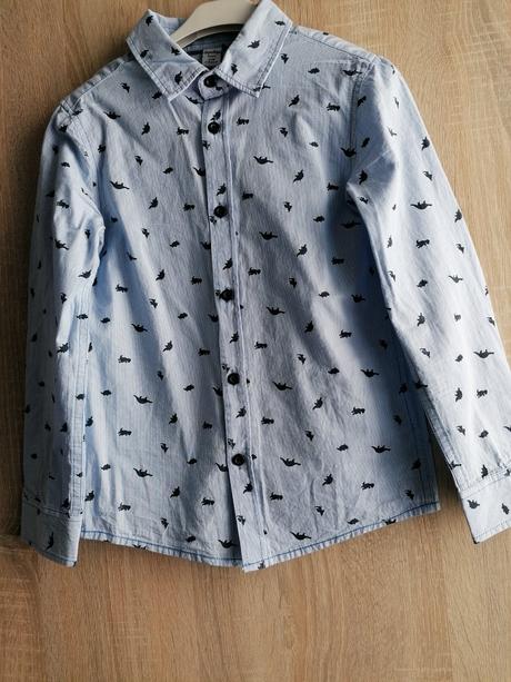 Košeľa s potlačou dinosaurov, 128