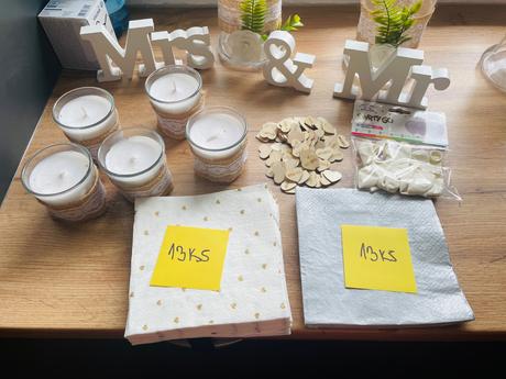 Vintage svadobná výzdoba, 