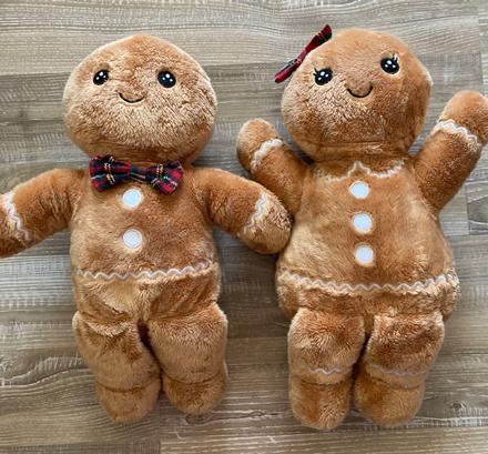 Vianoce dekorácia plyšak 2ks perníčky, 