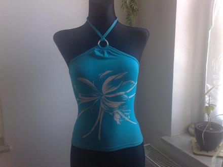 Top pre slečinku na leto s kvetom na 6/7rokov , 128