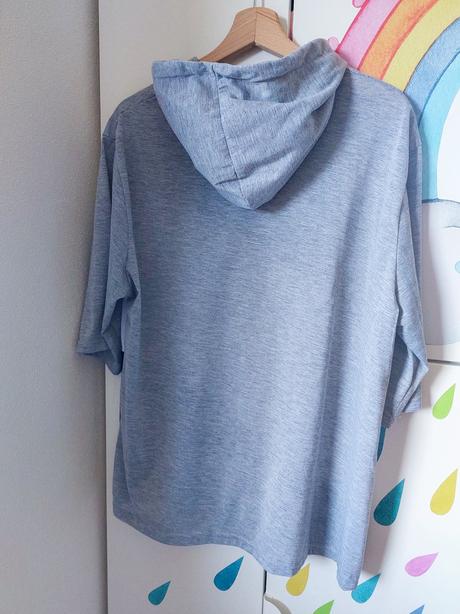 Tricko s kapucnou oversize, l