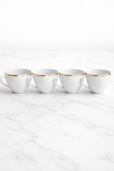 Sada porcelánových hrnčekov bohemia czechoslovakia, 