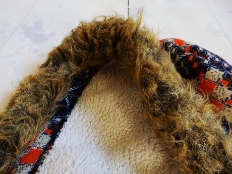 Teplá huňatá bunda m/l, m