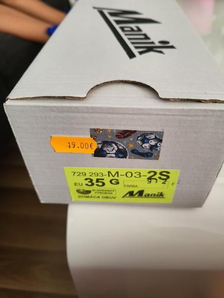 Manik papuce, manik,35