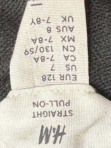 Nohavice kapsace, h&m,122