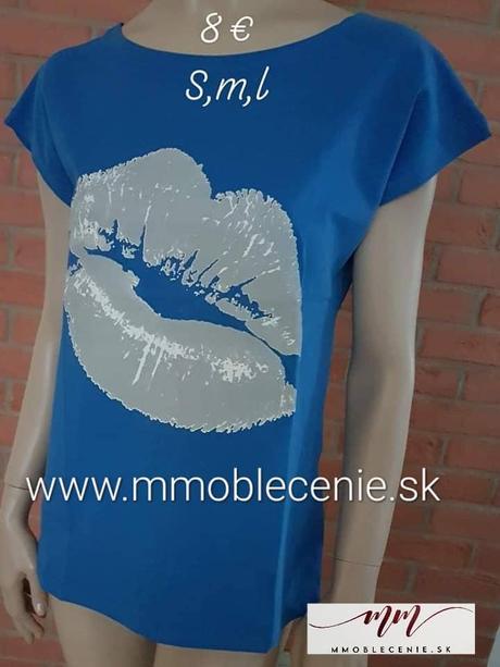 Tričko s potlačou pier, l / m / s