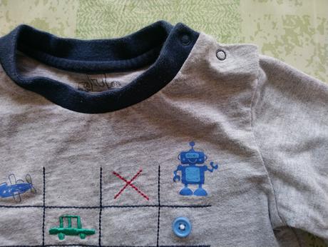 Sivé tričko s motívom, tu, 74-80 cm, tu,80