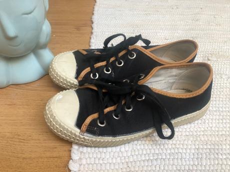 Čierne šnúrovacie topanky, 38