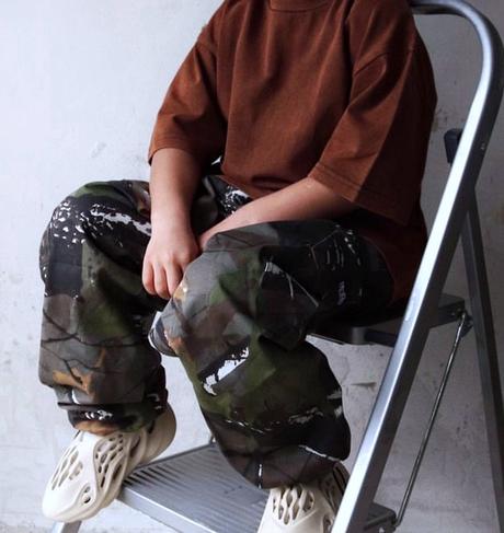 Boxy oversized tricko nouu tehlovo hnede, 122