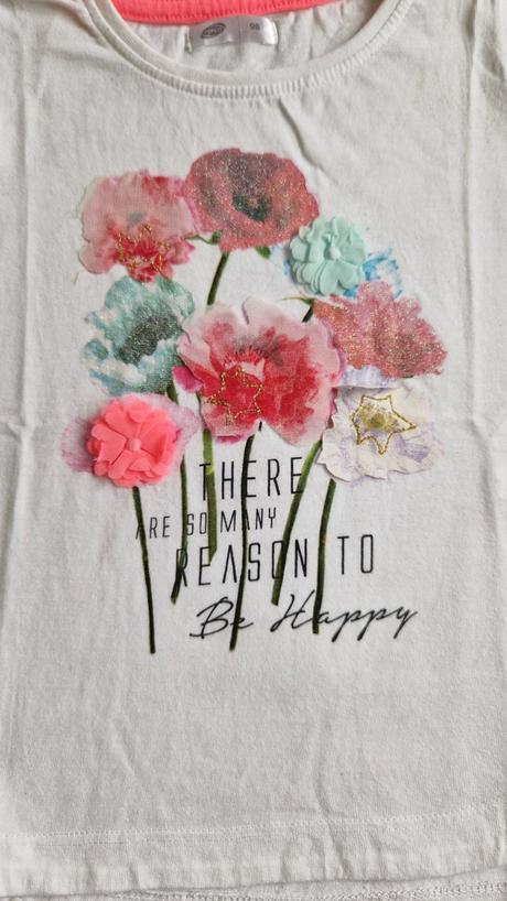 Tričko 3d kvietky, pepco,98