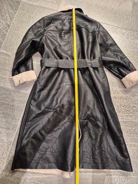 Kožený kabát s kožušinou, pimkie,s