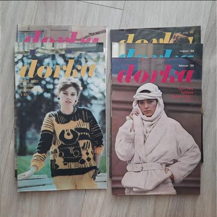 Časopis dorka 1983, 1984, 1988, 1889 so strihmi,
