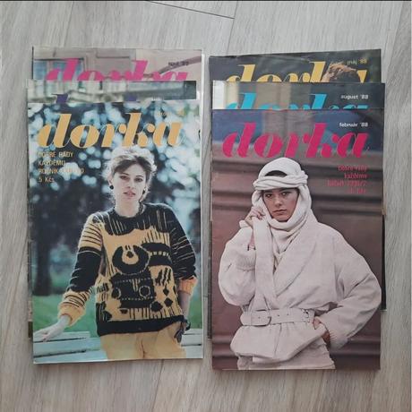 Časopis dorka 1983, 1984, 1988, 1889 so strihmi,