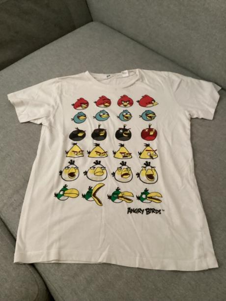Tričko angry birds, h&m,146
