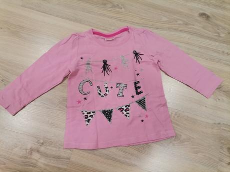 Dievčenské ruzove tričká s dlhým rukávom - 2 kusy, pepco,98