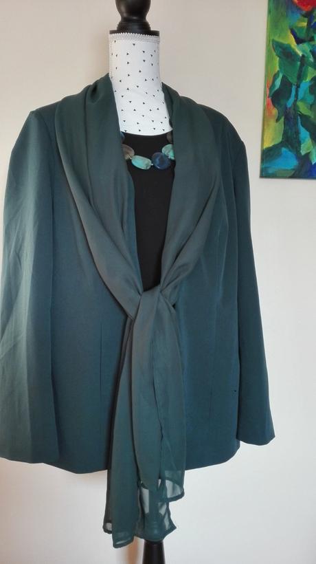 Tmavozelené sako, bonprix,48